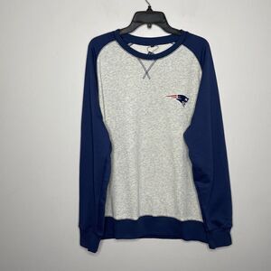NEW ENGLAND PATRIOTS Mens NFL Pullover Crew Neck Sweatshirt NEW Cotton Large L